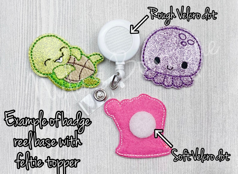 Cartoon Sponge Badge Reel, Snail Badge Reel, Pediatric Nurse Badge Reel, Retractable ID Badge Holder, Starfish Badge Reel, Name Tag Badge image 7