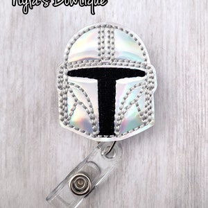 Mandalorian Badge Reel, Space Wars Badge Reel, Nurse Badge Reel, Retractable ID Badge Holder, Pediatric Nurse, Name Tag Badge, Work Badge