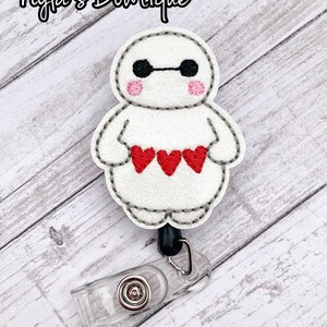 Carrete de credencial de robot héroe, tirador de credencial de enfermera, carrete de credencial de San Valentín, soporte de credencial de identificación retráctil, carrete de credencial de enfermera, credencial de identificación de enfermera pediátrica