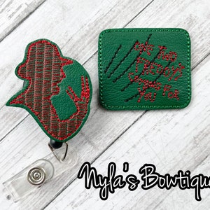 Halloween Badge Reel, Horror Movie Badge Reel, Nurse Badge Reel, Retractable ID Badge Holder, Nightmare Badge Reel, Scary Badge Reel