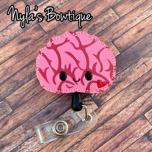 Brain Badge Reel, Neurology Badge Reel, Nurse Badge Reel, RN Badge Reel, Retractable Badge Reel, Neurologist Badge Reel