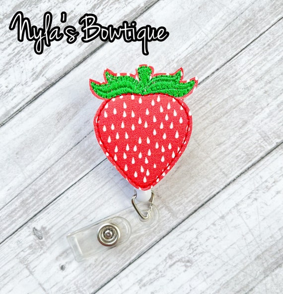 Strawberry Badge Reel, Summer Badge Reel