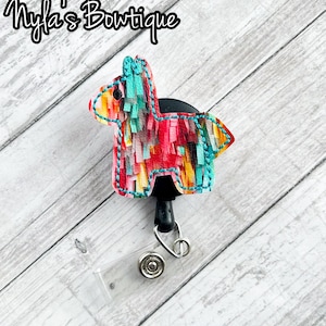 Piñata Badge Reel, Cinco de Mayo Badge Reel, Nurse Badge Reel, Retractable ID Badge Holder, Teacher Badge Reel