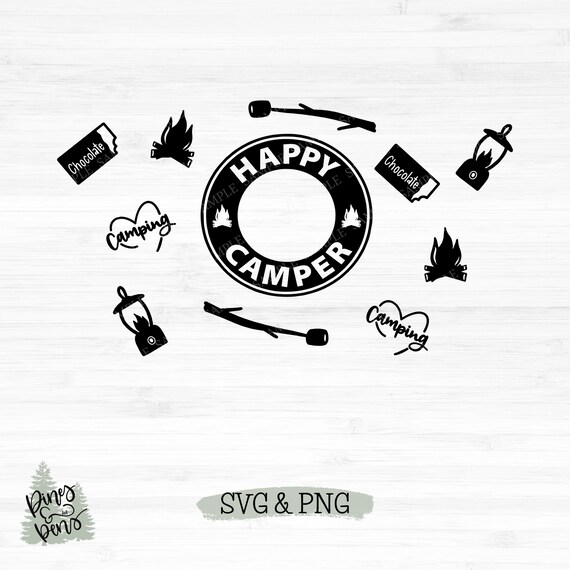 Download Happy Camper Starbucks Svg Outdoor Lover Digital Design Etsy