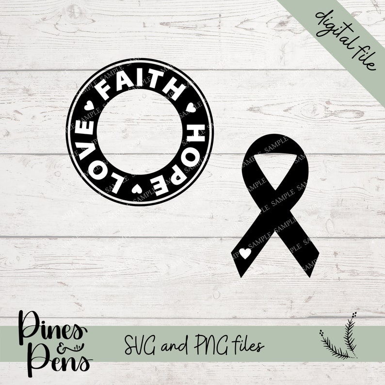 Download Faith Hope Love SVG Cut File for Starbucks Tumblers Breast ...