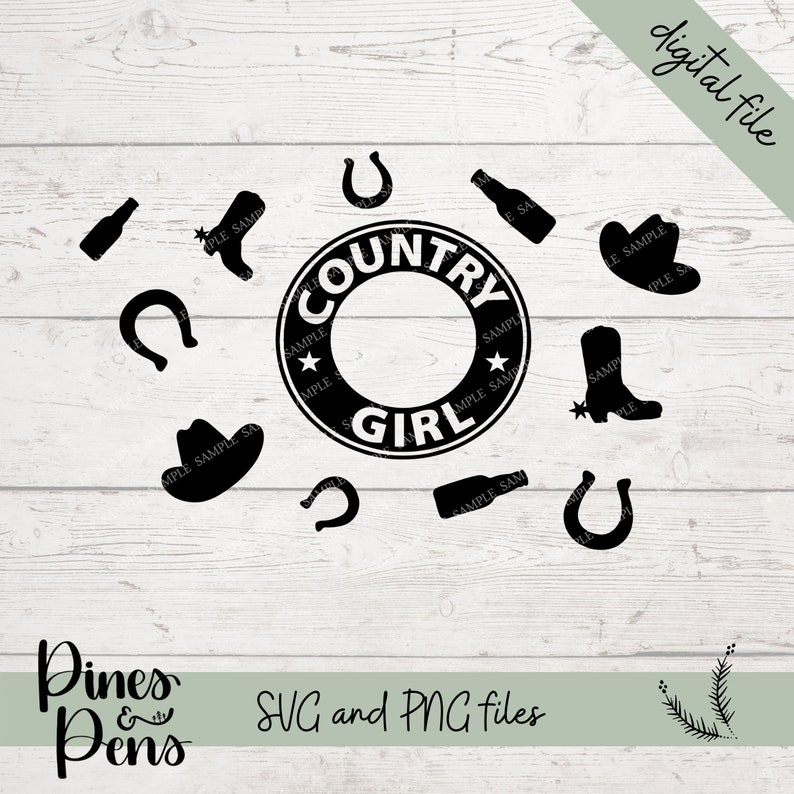 Download Country Girl Wrap SVG for Starbucks Cups Country Girl ...