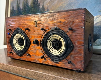 Stéréo bluetooth portable Rosco the 50w avec boîte en bois