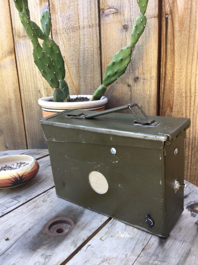 Able the portable rechargeable bluetooth ammo box speaker