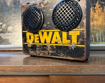 Rock the 50w portable bluetooth Dewalt case stereo