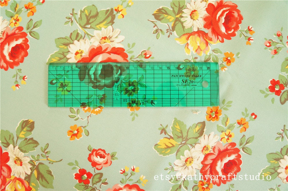 Half yardSewing lightweight cotton canvas fabricvintage large scale