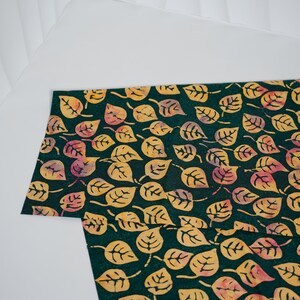 Rainforest Symphony Batik Fat Eighth Bundle or Half Yard, 100% Cotton, Applique Material #3 - Half Yard