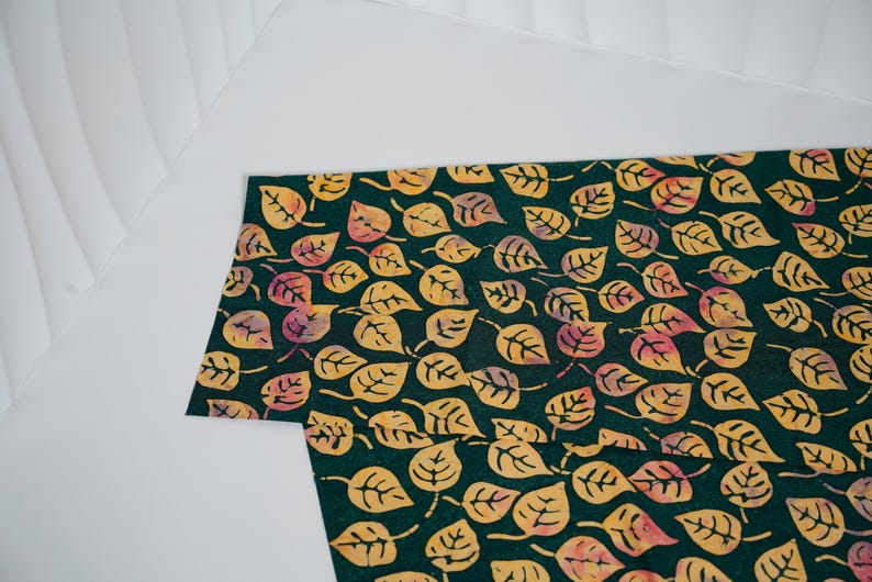 Rainforest Symphony Batik Fat Eighth Bundle or Half Yard, 100% Cotton, Applique Material #3 - Half Yard