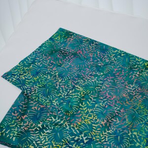 Rainforest Symphony Batik Fat Eighth Bundle or Half Yard, 100% Cotton, Applique Material #9 - Half Yard