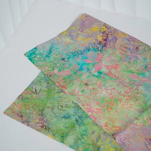 Rainforest Symphony Batik Fat Eighth Bundle or Half Yard, 100% Cotton, Applique Material #1 - Half Yard