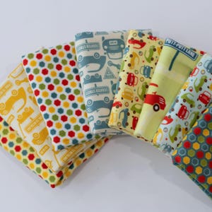 Riley Blake Flannel Fabric Fat Quarter Bundle: Nursery Theme, Rag Quilt