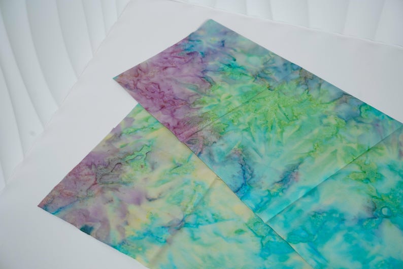 Rainforest Symphony Batik Fat Eighth Bundle or Half Yard, 100% Cotton, Applique Material #7 - Half Yard