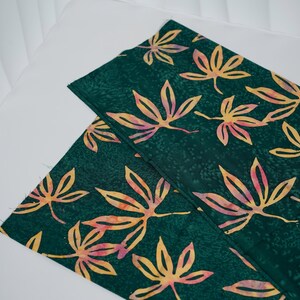 Rainforest Symphony Batik Fat Eighth Bundle or Half Yard, 100% Cotton, Applique Material #6 - Half Yard
