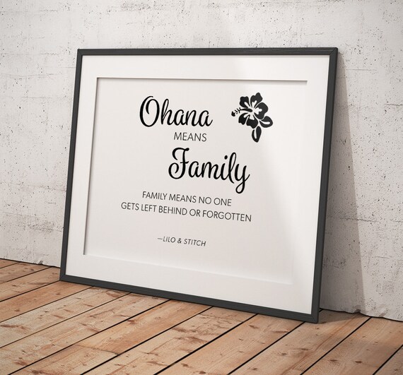 Citation De Disney Lilo Et Stitch Impression Digitale Etsy