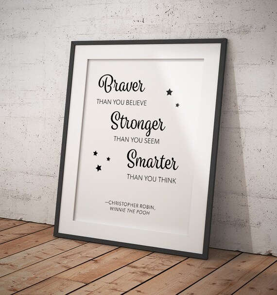 Disney Quote Winnie The Pooh Digital Print Download Etsy