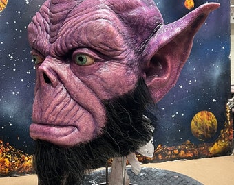 Máscara de látex de alienígena rebelde ZebO para cosplay