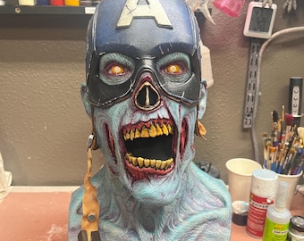 ゾンビAマン兵士ラテックスマスク - Etsy 日本