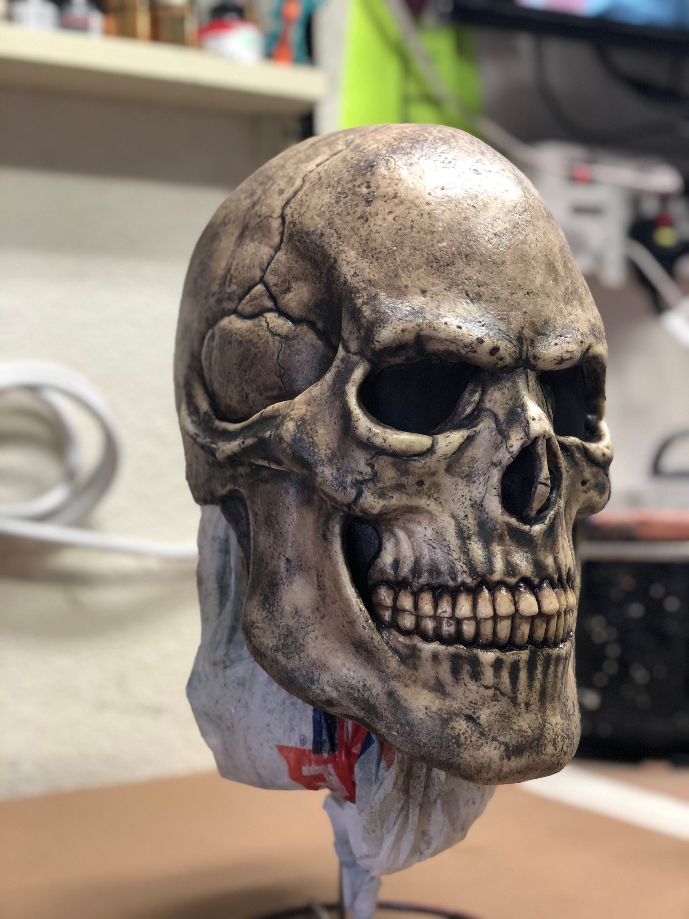 Skull Mask Latex Skeleton. Can Be Painted to Be Your Favorite