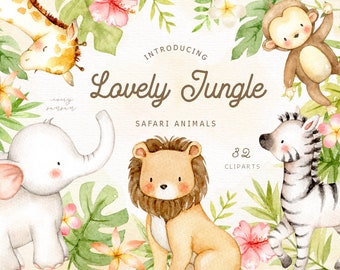 Download Watercolor Animals Etsy