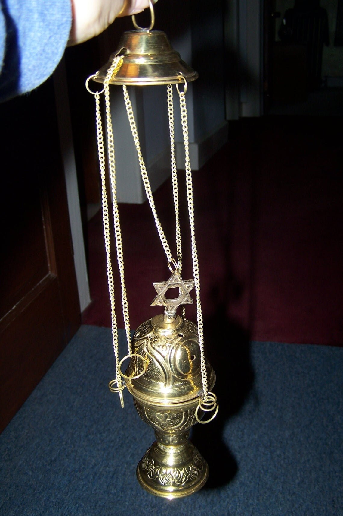 Brass Hanging Incense Censer / Burner 6 H LAST ONE Etsy