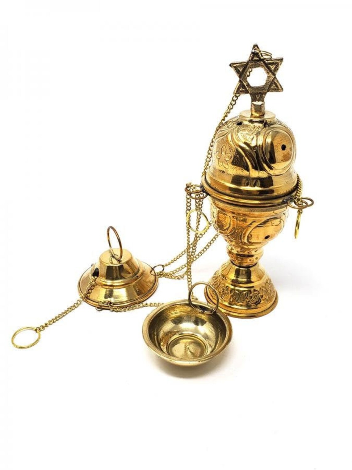 Brass Hanging Incense Censer / Burner 6 H LAST ONE Etsy