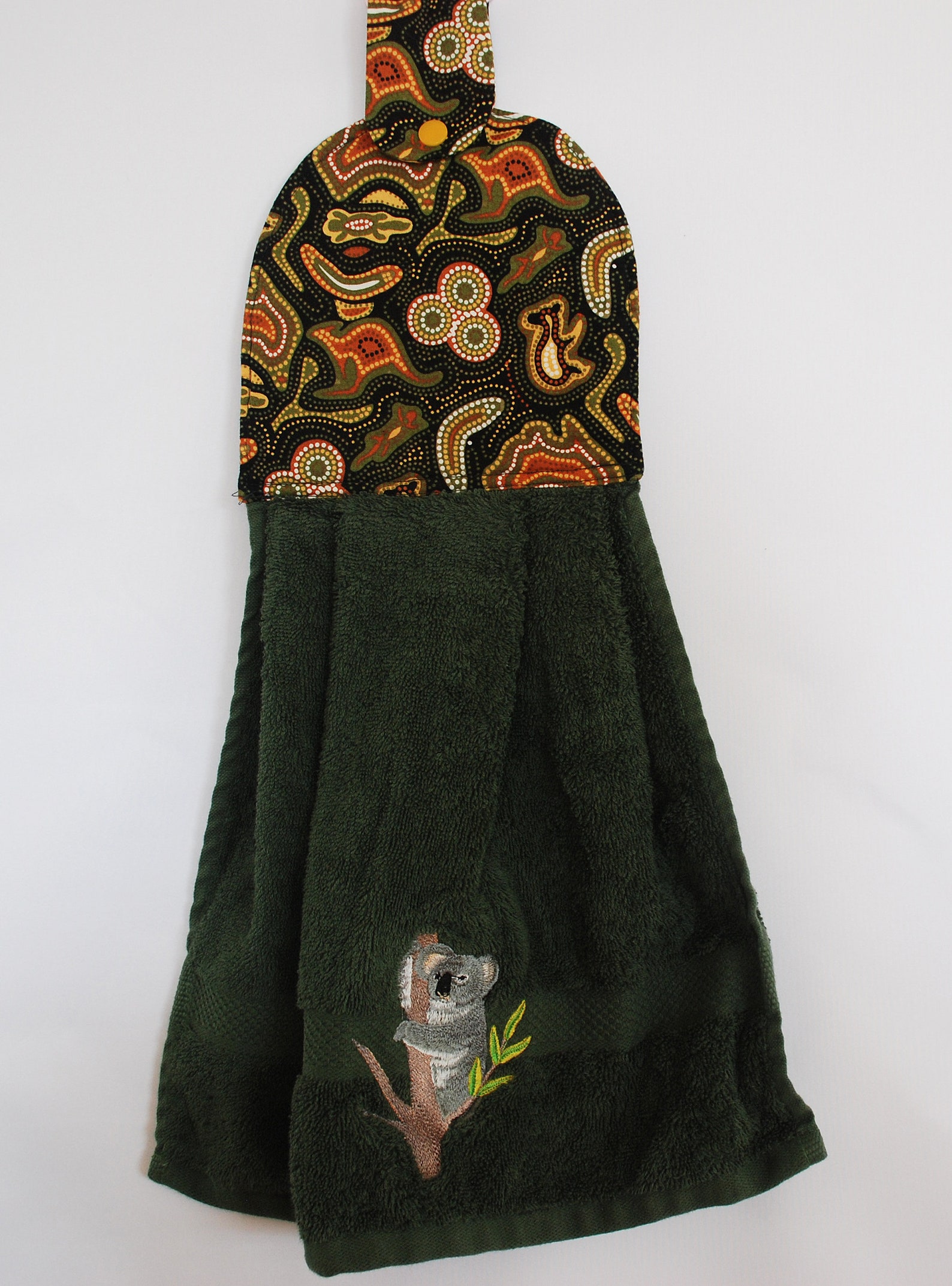 Australian Embroidered Hand Towels Etsy