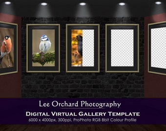 Large Virtual Gallery Template : Portrait Photo Banner Gallery Template