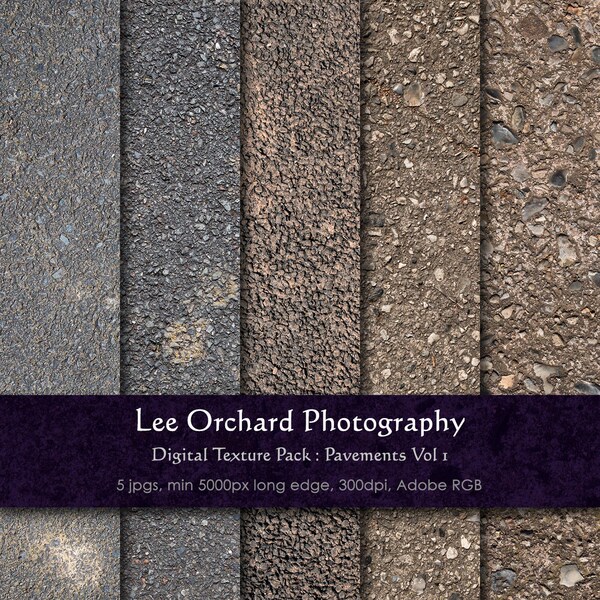 Large Digital Textures : Pavements Vol 1 || Digital Paper / Digital Background