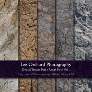 Large Rock Digital Textures : Rough Rock Vol 1 || Digital Paper / Digital Background