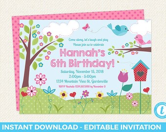 garden party invite etsy