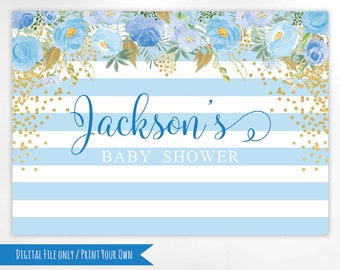 Baby Shower Backdrop Boy Etsy Baby Shower Backdrop Boy Etsy