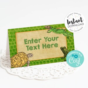 Reptile Food Labels Reptile Food Tent Editable Food Signs - Etsy