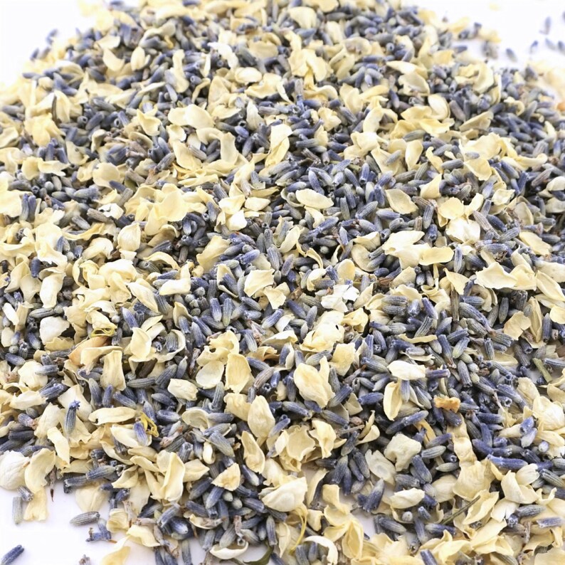 EcoFriendly Confetti Mix Jasmine Lavender Grain Dried Flower Etsy