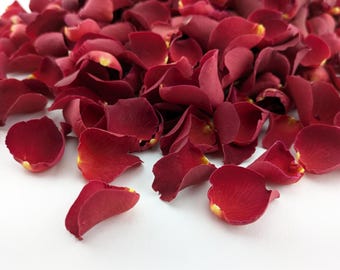 Eco-Friendly Petite Freeze-Dried Rose Petals | Flower Petals | 100% Natural | Wedding Confetti | Biodegradable | Deep Red