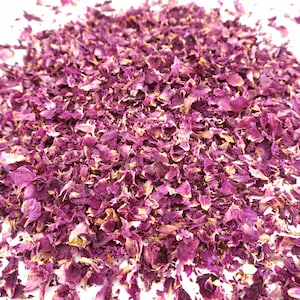 Confettis de pétales de rose séchés à chaud respectueux de l'environnement, pétales de fleurs séchées, confettis de mariage 100 % naturels, Rosie Posie biodégradables