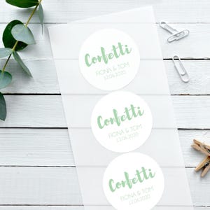 Glänzende weiße Aufkleber, Zeitgenössisch, Konfetti-Aufkleber, Hochzeitsaufkleber, Hochzeitsaufkleber