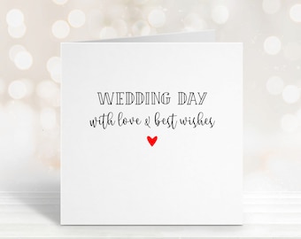 Wedding Day Card 147 x 147mm Card for Wedding Day Greetings Card