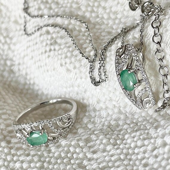 Cubic Zirconia Green Emerald Jewelry Diamante Cubic Zirconia