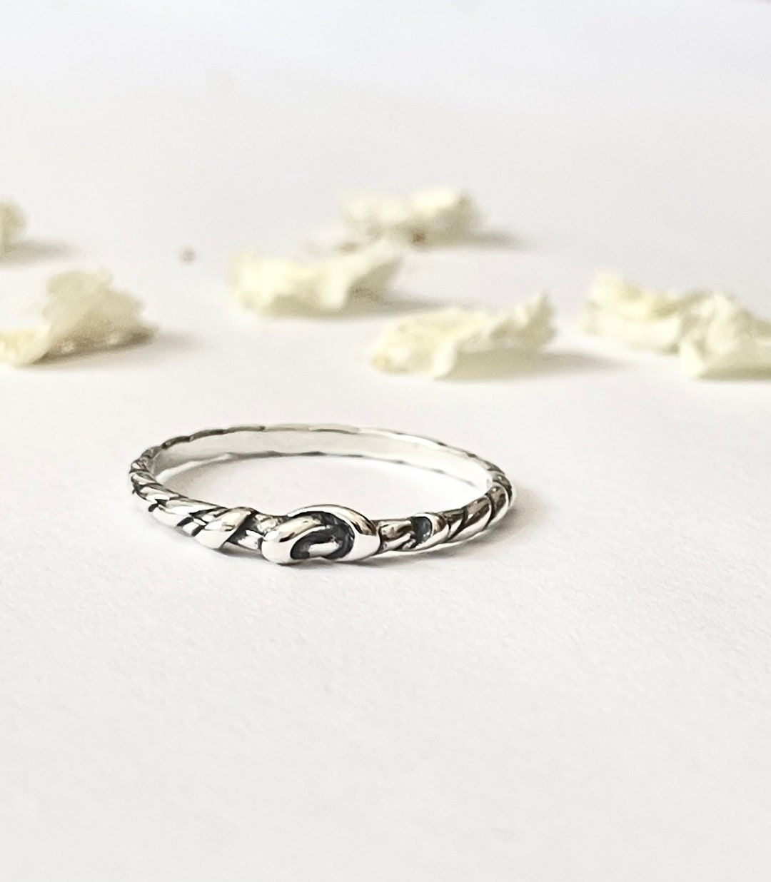 【Scaletto】[Silver925] BB04 Twisted Ring 925 Sterling Silver Vintage Mexico Twisted Roped Band Ring