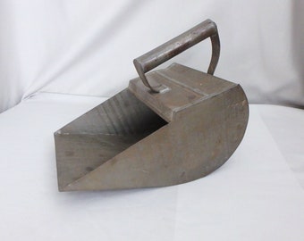 Vintage Large Tin Grain Scoop