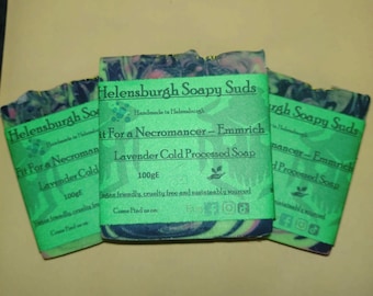Fit For A Necromancer Emmrich Dragon Age inspired soap, Lavender Cold Process Soap