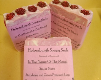 Magical Girl Strawberry Cream Soap: Handmade Fruit Scented Soap