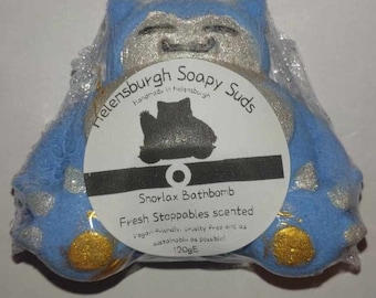 Sleepy Character Bath Bomb: Fresh Scented, Hand-Painted