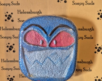 TV Villian H Hotel Head Bathbomb, Tobacc and Vanilla Scented, Nerdy Gift