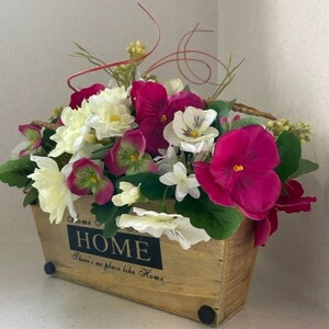 Silk floral arrangement, Summers bouquet, Home decor, Gift idea, Table decor, Housewarming, Artificial floral composition