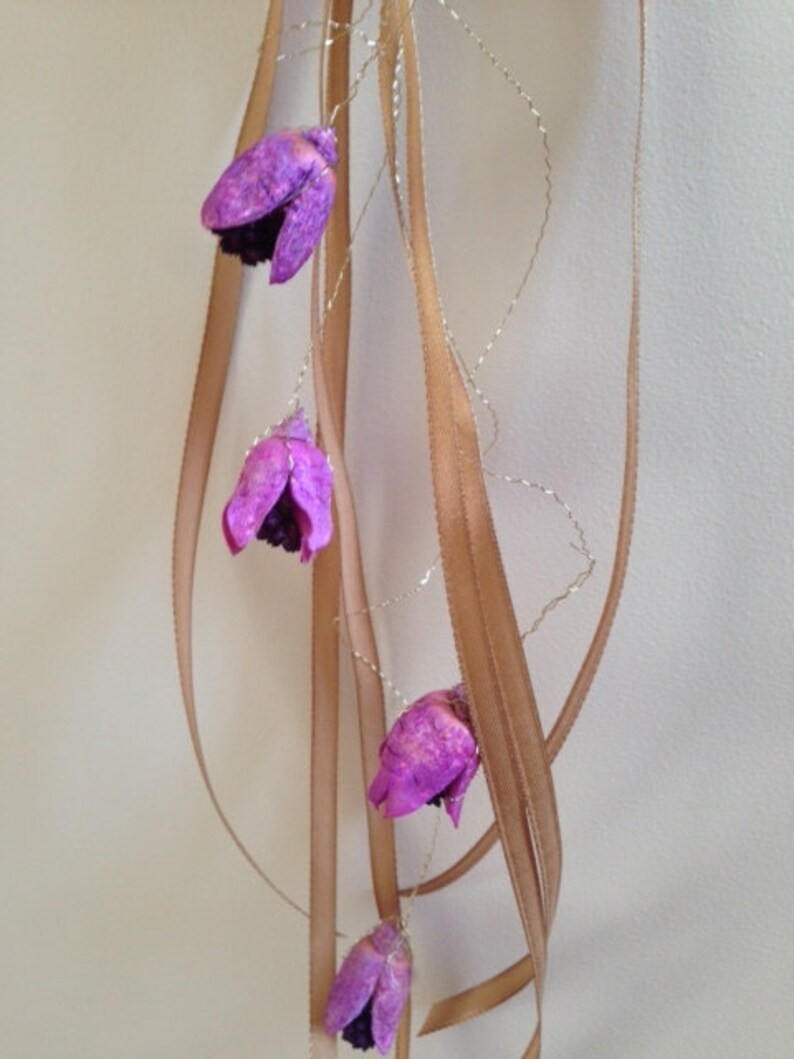Handmade Wreath Dried Wreath,Wall Decor Home Decor Natural Wreath Seasonal Wreath Wedding Decoration Purple Wreath Linen Door Wreath